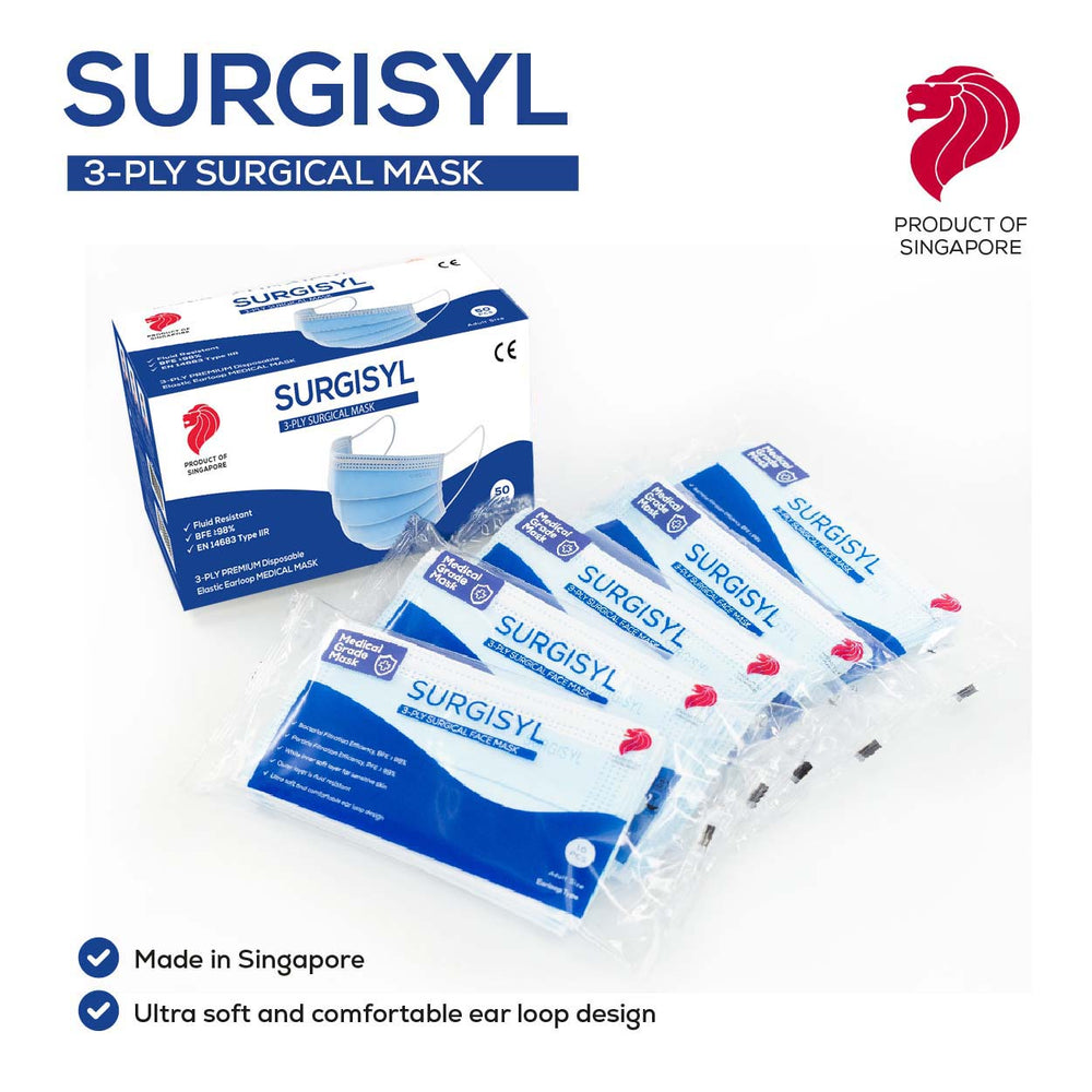 
                  
                    Surgical Face Mask 3 Ply Disposable (5 Packs of 10 Masks)
                  
                